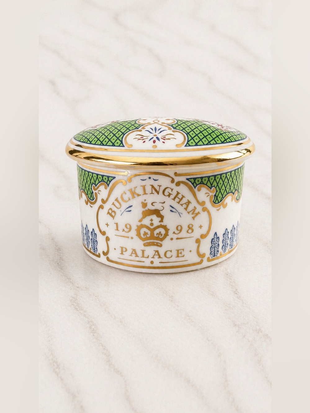 1998 Buckingham Palace lidded trinket box produced by the Royal Collection